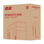 2E Корпус Basis RD831 без БЖ 2xUSB2.0, VGA 320мм, mATX, чорний