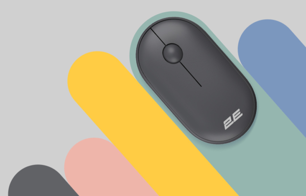 2E Мышь MF300 Silent, WL/BT, графитово-чёрный