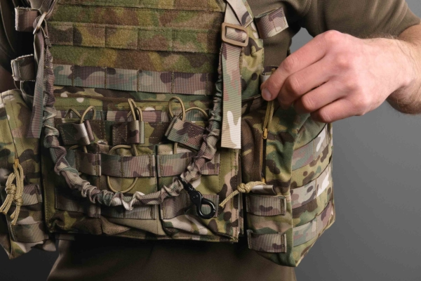 2E Tactical Плитоноска, Тип 1, з кишенями для бічного захисту і підсумками, Молле, камуфляж