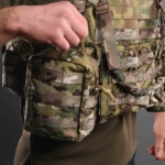 2E Tactical Плитоноска, Тип 1, з кишенями для бічного захисту і підсумками, Молле, камуфляж