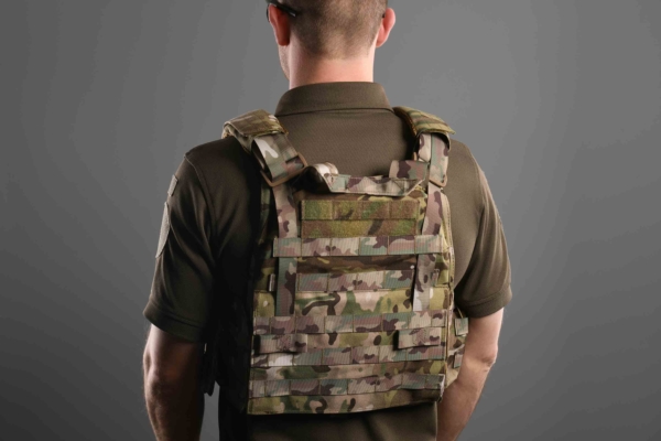 2E Tactical Плитоноска, Тип 1, з кишенями для бічного захисту і підсумками, Молле, камуфляж