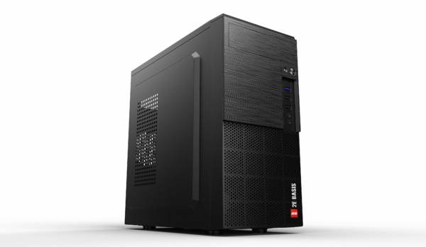 2E Корпус Basis RD860-3U без БП, 1xUSB3.0, 2xUSB2.0, VGA 320мм, mATX, чорний