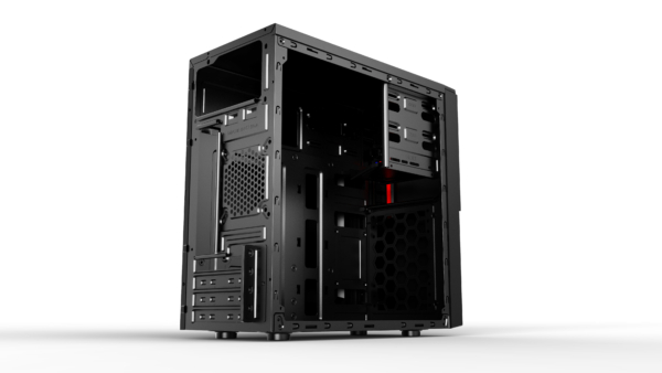 2E Корпус Basis RD860-3U без БП, 1xUSB3.0, 2xUSB2.0, VGA 320мм, mATX, чорний