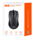 Миша 2E MF130, USB-A, чорнийМиша MF130, USB-A, Black