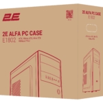 2E Корпус Alfa E1802 без БЖ 4xUSB3.0, VGA 320мм, ATX, чорний