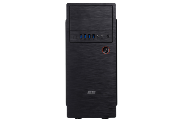 2E Корпус Alfa E1802 без БЖ 4xUSB3.0, VGA 320мм, ATX, чорний