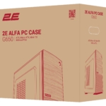 2E Корпус Alfa G650 без БЖ 2xUSB3.0, 1xUSB2.0, 1×120мм, VGA 280мм, LCS ready, ATX, чорний