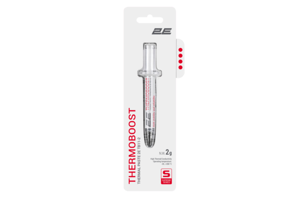 2E Термопаста THERMOBOOST SUPREME TB11-2, (11 W/m-K), 2 гр, сіра