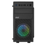 2E Корпус Basis RD850 без БП 1xUSB3.0, 2xUSB2.0 1×120мм ARGB VGA 290мм Acrylic Side Panel mATX чёрный