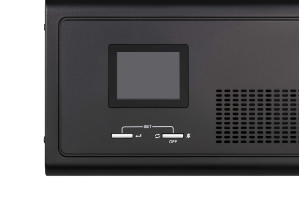 2E Інвертор HI600, 600W, 12V – 230V, LCD, AVR, 2xSchuko + DC output