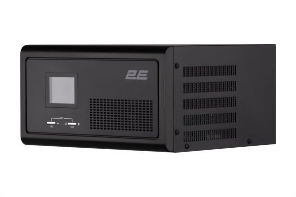 2E Інвертор HI600, 600W, 12V – 230V, LCD, AVR, 2xSchuko + DC output