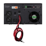 2E Інвертор HI600, 600W, 12V – 230V, LCD, AVR, 2xSchuko + DC output
