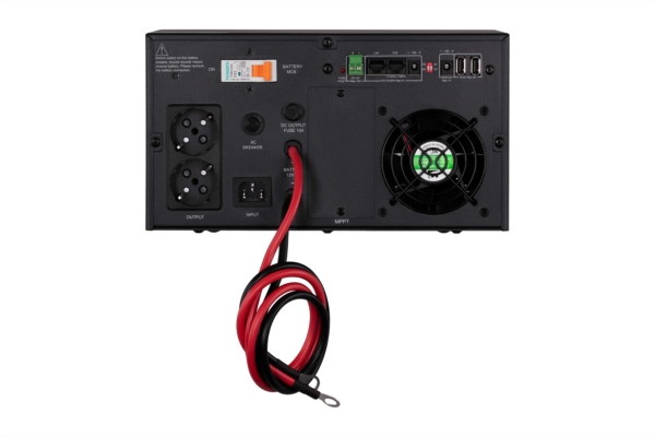 2E Інвертор HI600, 600W, 12V – 230V, LCD, AVR, 2xSchuko + DC output