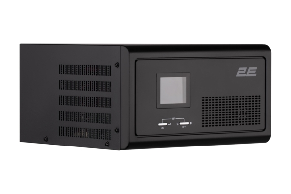 2E Інвертор HI600, 600W, 12V – 230V, LCD, AVR, 2xSchuko + DC output