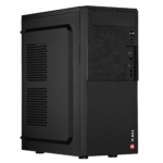 2E Корпус Alfa E190-3U без БЖ 2xUSB3.0, 1xUSB2.0, VGA 320мм, ATX, чорний