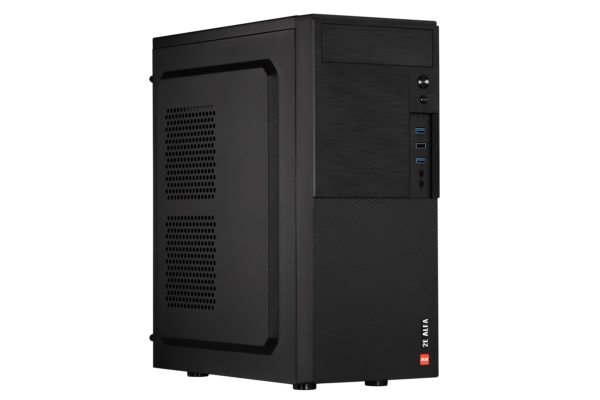 2E Корпус Alfa E190-3U без БЖ 2xUSB3.0, 1xUSB2.0, VGA 320мм, ATX, чорний