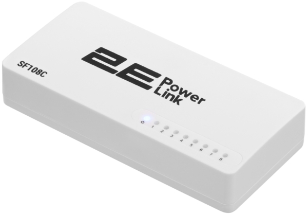 2E Коммутатор PowerLink SF108C 8xFE, неуправляемый, десктоп
