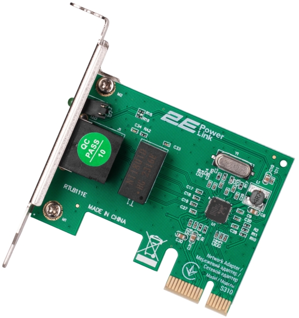 2E Сетевой адаптер PowerLink S310 1xGE, PCIExpress x1