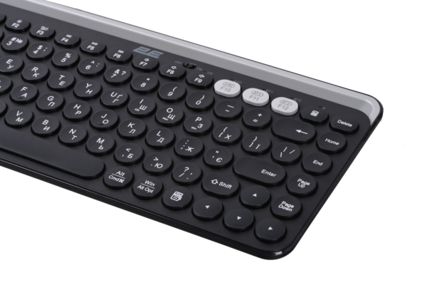 2E Клавіатура мембранна KS250 84key, WL/BT, EN/UK, чорно-сірий