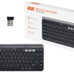 2E Клавіатура мембранна KS250 84key, WL/BT, EN/UK, чорно-сірий