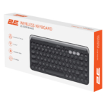 2E Клавіатура мембранна KS250 84key, WL/BT, EN/UK, чорно-сірий