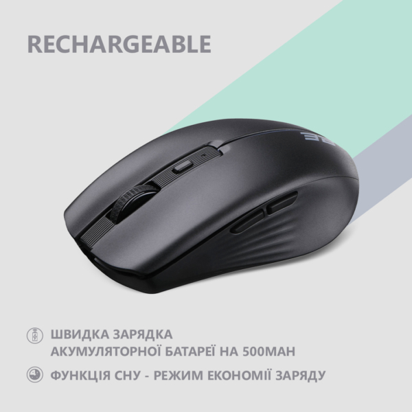 2E Мышь MF270 Silent Rechargeable WL Black