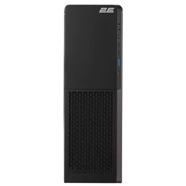2E Корпус S613ARGB-400, з БЖ 2E 400W-SFX, 1xUSB3.0, 1хUSB Type-C, 1×80мм, Micro ATX/ Desktop, чорний