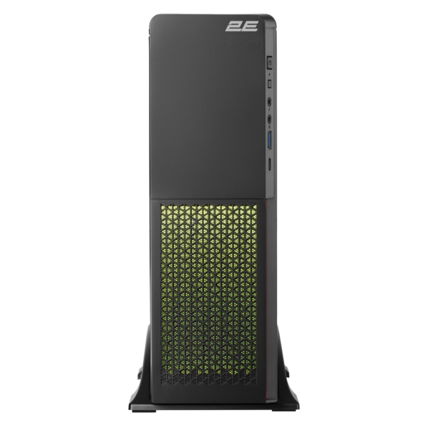 2E Корпус S613ARGB-400, з БЖ 2E 400W-SFX, 1xUSB3.0, 1хUSB Type-C, 1×80мм, Micro ATX/ Desktop, чорний