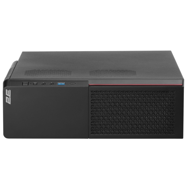 2E Корпус S613ARGB-400, з БЖ 2E 400W-SFX, 1xUSB3.0, 1хUSB Type-C, 1×80мм, Micro ATX/ Desktop, чорний