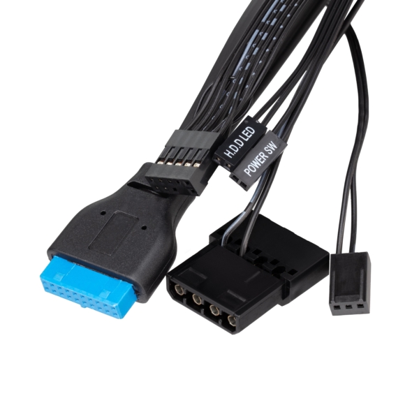 2E Корпус S613ARGB-400, з БЖ 2E 400W-SFX, 1xUSB3.0, 1хUSB Type-C, 1×80мм, Micro ATX/ Desktop, чорний