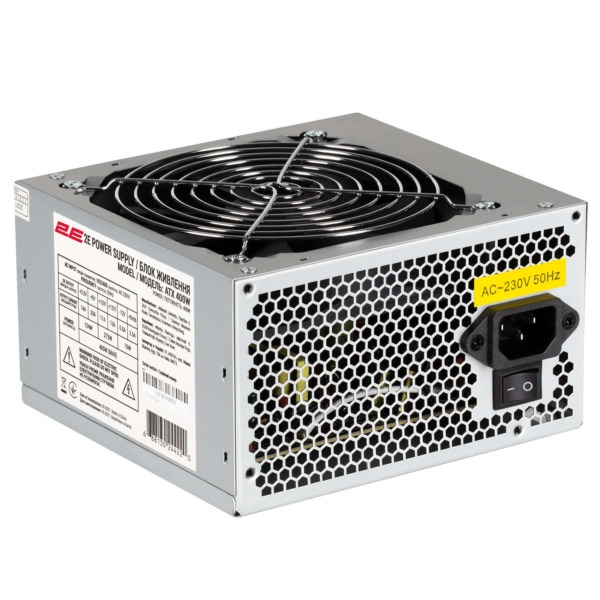 2E Корпус TeamX TMX01 з БЖ 2E ATX400W 2xUSB2.0 1×80мм VGA 310мм, ATX чорний