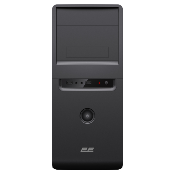 2E Корпус TeamX TMX01 з БЖ 2E ATX400W 2xUSB2.0 1×80мм VGA 310мм, ATX чорний