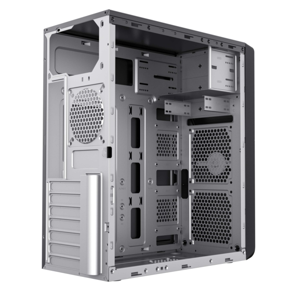 2E Корпус TeamX TMX01 з БЖ 2E ATX400W 2xUSB2.0 1×80мм VGA 310мм, ATX чорний