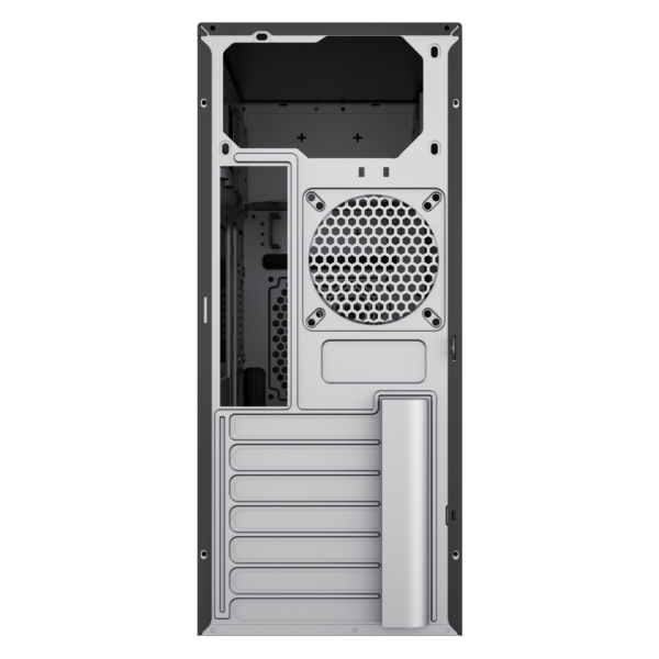 2E Корпус TeamX TMX01 з БЖ 2E ATX400W 2xUSB2.0 1×80мм VGA 310мм, ATX чорний