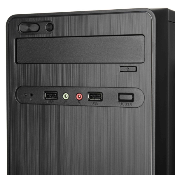 2E Корпус Vigeo TMQ0109, з БЖ 2E ATX400, 2xUSB2.0, VGA 325мм, mATX, чорний