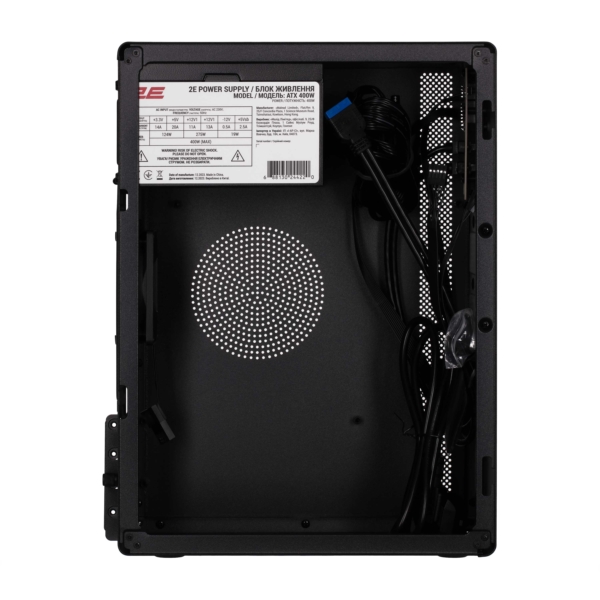 2E Корпус Credo V200B-400, з БЖ 2E ATX400, 2xUSB3.0, 1×80мм, VGA 250мм, mATX, чорний
