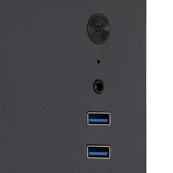 2E Корпус Credo V200B-400, з БЖ 2E ATX400, 2xUSB3.0, 1×80мм, VGA 250мм, mATX, чорний