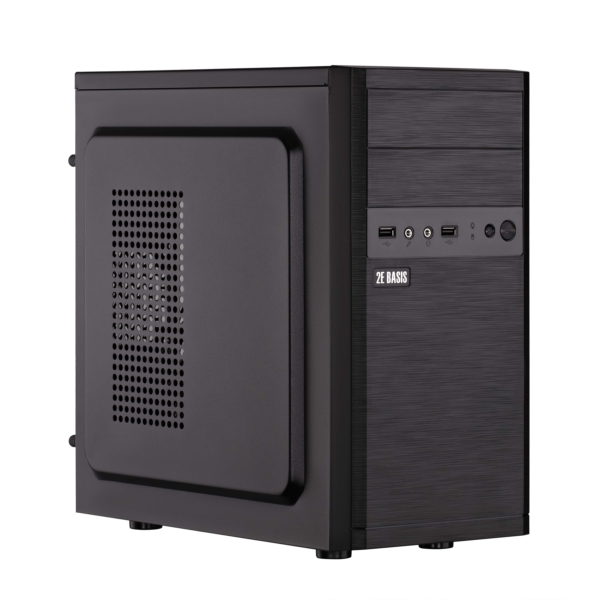2E Корпус 2E Basis RD863-400 з БЖ ATX400W, 2xUSB2.0, VGA 320мм, mATX, чорний