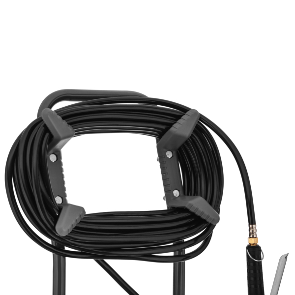 2E Опрыскиватель аккумуляторный AquaSpray 40LR 40л 12В 1х12А·час 7бар 6л·мин 14.5кг вольтметр колеса шланг 15м