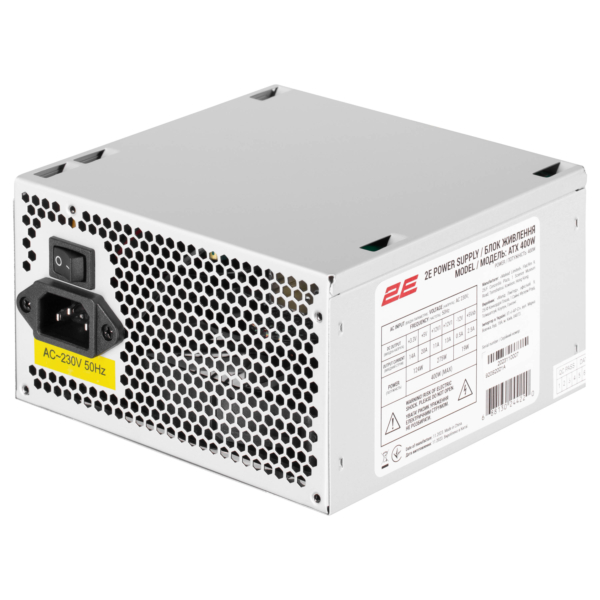 2E Корпус TeamX TMX03 з БЖ 2E ATX400W, 2xUSB2.0, 1×80мм, VGA 220мм, mATX, чорний