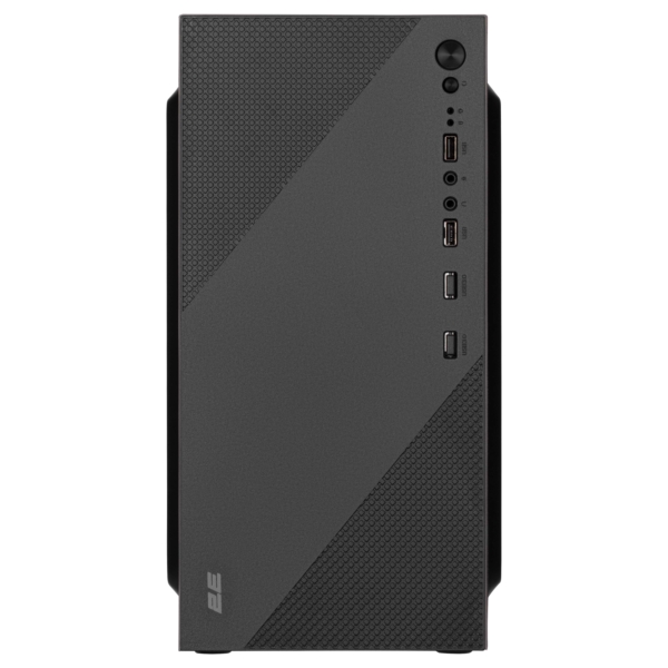 2E Корпус TeamX TMX04 з БЖ 2E ATX400W, 2xUSB2.0, 1×80мм, VGA 220мм, mATX, чорний