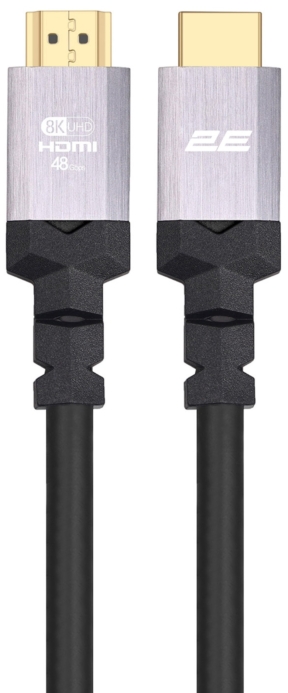 2E Кабель HDMI (M/M), 1.8м, 2.1, 4K/120Hz, 8K/60Hz 48Gbps, Ultra High Speed, черный