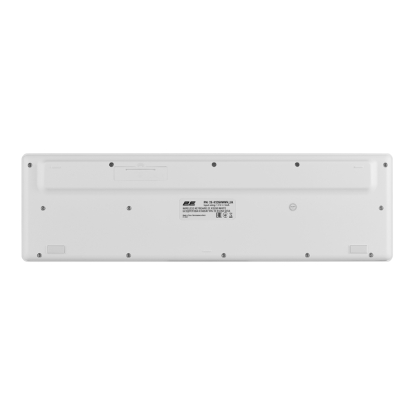 2E Клавіатура мембранна 2E KS260 106key, WL, EN/UK, білий