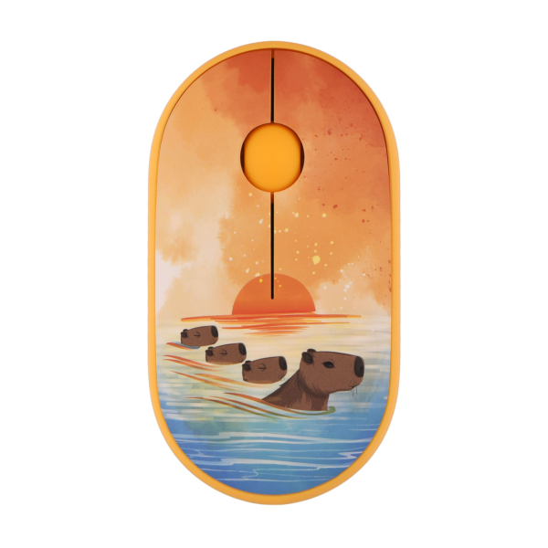 2E Мышь MF300 CAPYBARA:SUNSET Silent WL BT, желтый