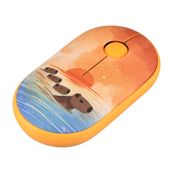 2E Мышь MF300 CAPYBARA:SUNSET Silent WL BT, желтый