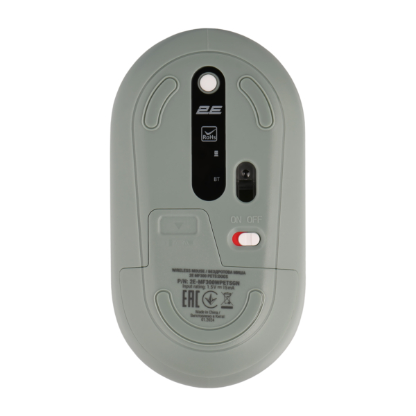 Миша 2E MF300 PETS:DOGS Silent WL BT, зеленийМиша MF300 PETS:DOGS Silent WL BT, зелений