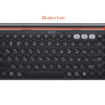 2E Клавіатура мембранна KS250 84key, WL/BT, EN/UK, чорно-сірий