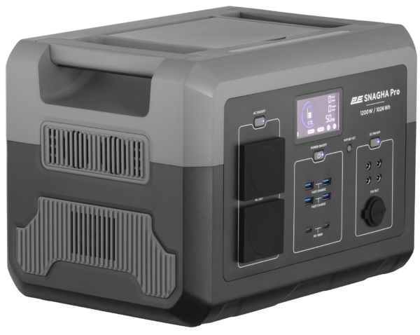 2E Портативная электростанция Snagha PRO, 1200 Вт, 1024 Вт/ч, WiFi/BT, быстрая зарядка