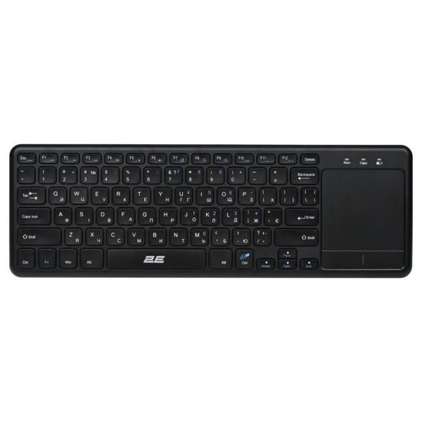 2E Клавіатура ножнична KT100 78key, WL, EN/UK, чорний
