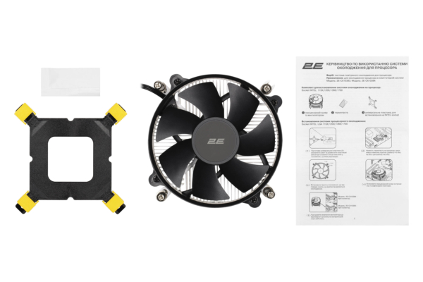 2E Процесорний кулер CX10384, LGA1700, 1366, 1200, 115X, 4pin PWM, TDP 65W